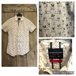 Denim & Flower, Pug Graphic Short Sleeve